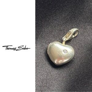 Thomas Sabo Silver Heart Locket Diamond Charm
